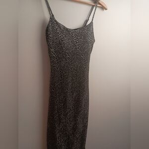 Planet Gold- Animal Print Bodycon Dress- Size M